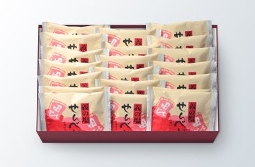 義の塩せんべい20枚箱入の画像