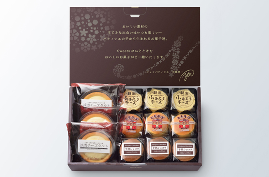新潟4種のチーズケーキの画像