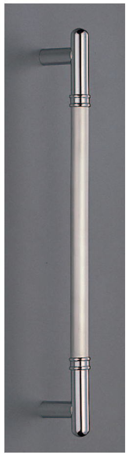 T型丸棒取手（両面用）ハンドル　真鍮+ステンレス　標準扉厚：31～55mm　No.252　 DH-121画像
