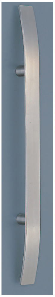 パーム取手（両面用）ステンレスハンドル　No.154　標準扉厚：18～41mm　出入口ドア用把手 DH-063の画像