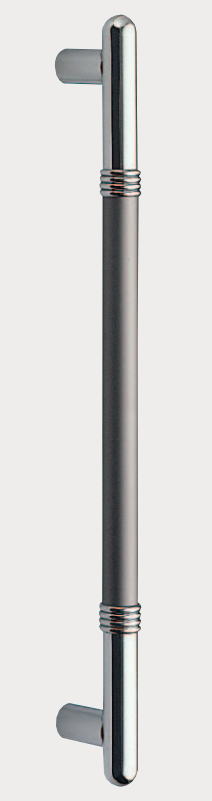 T形丸棒取手（両面用）ハンドル　真鍮+アルミ　標準扉厚：34～48mm　No.211　 DH-109 押し棒の画像