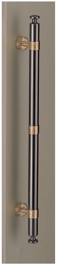 ベルナール取手　大（両面用）全長585mm　φ25　真鍮　アンティークハンドル　No.143　標準扉厚：27～41mm DH-056の画像