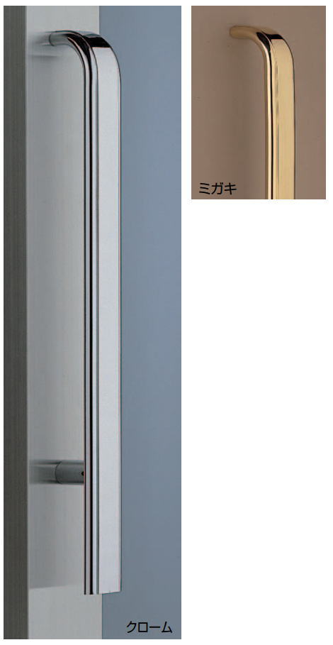 ケルン取手（両面用）真鍮ハンドル　No.89　標準扉厚：22～45mm DH-153の画像