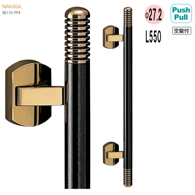 GUIXAN バスルームドアハンドル ガラスドア用、ステンレススチール