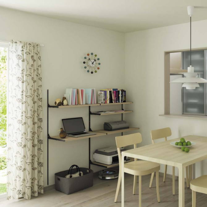 壁面主婦の収納ラックセット　システム収納棚　タボレールの画像