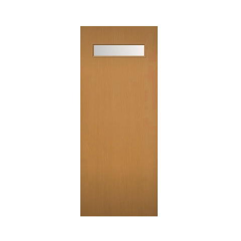 木製建具（開き戸・引き戸）室内ドア 上部ガラス窓組込み NR-04HQ【特注ドア】画像