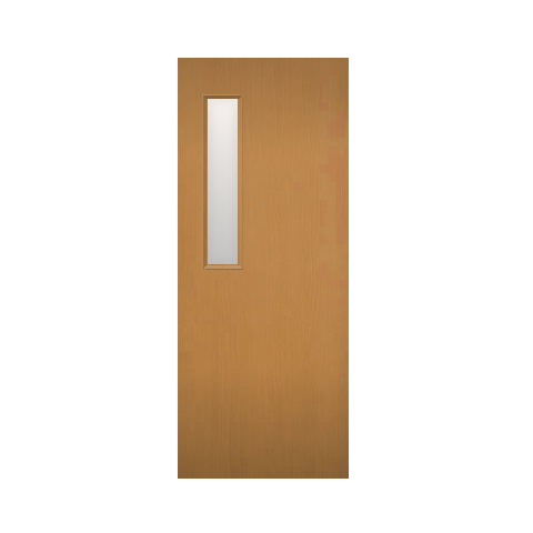 木製建具（開き戸・引き戸）室内ドア 上部ガラス窓組込み NR-05HQ【特注ドア】画像