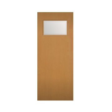木製建具（開き戸・引き戸）室内ドア 上部ガラス窓組込み NR-07HQ【特注ドア】画像