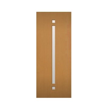 木製建具（開き戸・引き戸）室内ドア センターガラススリット付き NR-17HQ【特注ドア】画像