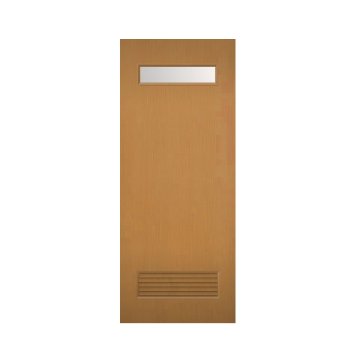 木製建具（開き戸・引き戸）室内ドア 上部ガラス組込　通気口付き　NR-22HQ【特注ドア】画像