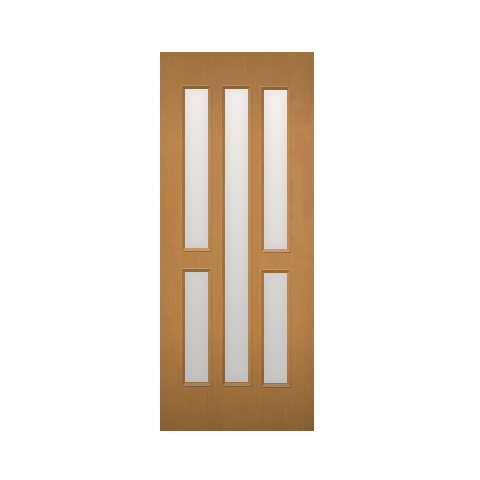 木製建具（開き戸・引き戸）おしゃれなガラス組込デザイン　NR-39HQ【特注ドア】画像