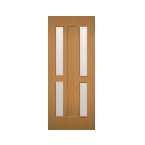 木製建具（開き戸・引き戸）両サイドガラス組込　NR-43HQ【特注ドア】画像