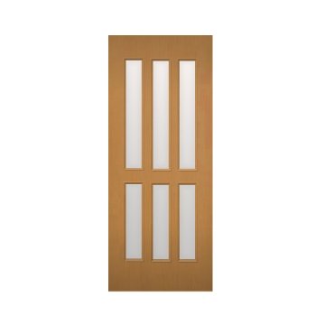 木製建具（開き戸・引き戸）格子ガラス組込　NR-48HQ【特注ドア】画像