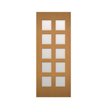 木製建具（開き戸・引き戸）格子ガラス組込　NR-53HQ【特注ドア】画像