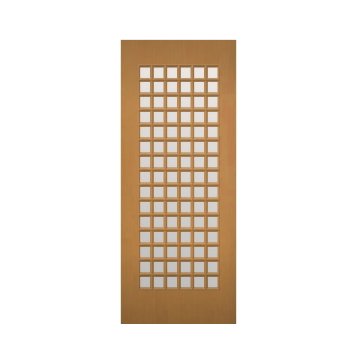 木製建具（開き戸・引き戸）格子ガラス組込　NR-66HQ【特注ドア】画像