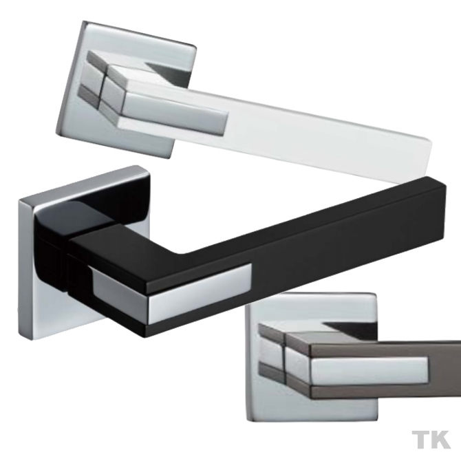 レバーハンドル TK 角座 T2プレート カワジュン製 KAWAJUN 空錠・表示錠・間仕切錠の画像