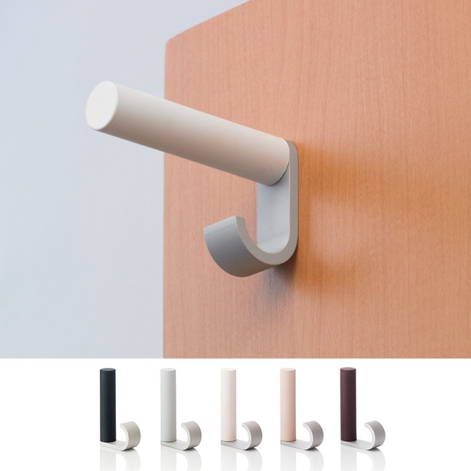 TOATOA 戸当たりフック付き C4 室内ドア用戸当たり　上部取付用　ドアストッパー トイレドア用フックの画像