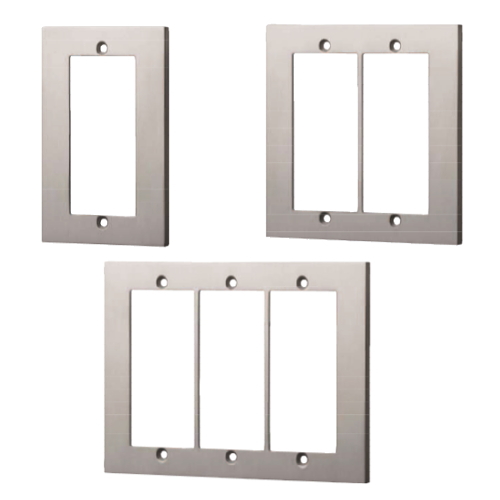 スイッチプレート（アルミ）　おしゃれなスイッチカバー（1連用・2連・3連）の画像