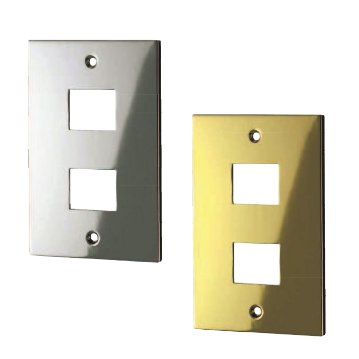 スイッチプレート（真鍮）　アンティークなスイッチカバー（１口・２口・３口）2タイプ・2サイズ・２カラー（シルバー・ゴールド）画像