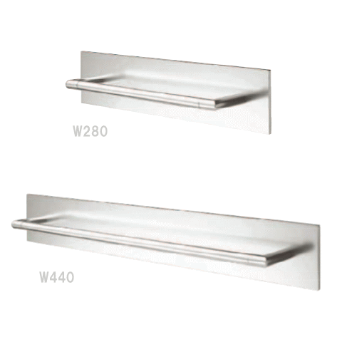 タオルかけ（W280・W440） アルミシルバー　タオルハンガー　DIY トイレ・洗面所たおる掛けの画像