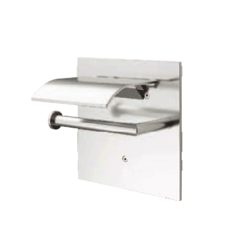 トイレットペーパーホルダー シングル ダブル（アルミシルバー）　DIY トイレの画像