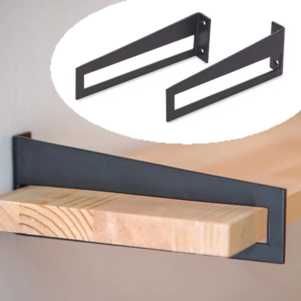 貫通ブラケット２個セット（S・L）アイアンの画像