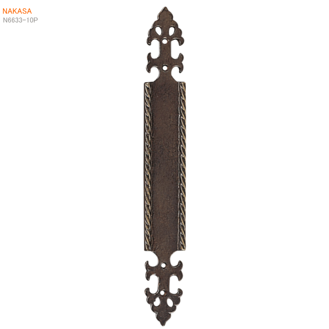 アンティーク古代色 押し板（1枚）（大46×330mm） DH-301 扉 玄関取っ手 把手ドアハンドル ヒンジ扉の画像