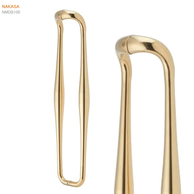 真鍮金色ハンドル（両面用）  DH-251 扉 玄関取っ手 把手 ロングハンドル ドアハンドル ヒンジ扉 の画像