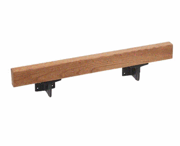 サイズオーダー木製角手すり　ウッドハンドレール　～L1000まで 　DIY（ブラケット付） | リフォーム画像
