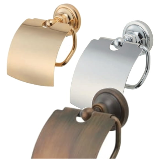 アンティーク ペーパーホルダー ステンレス製 トイレットペーパーホルダー