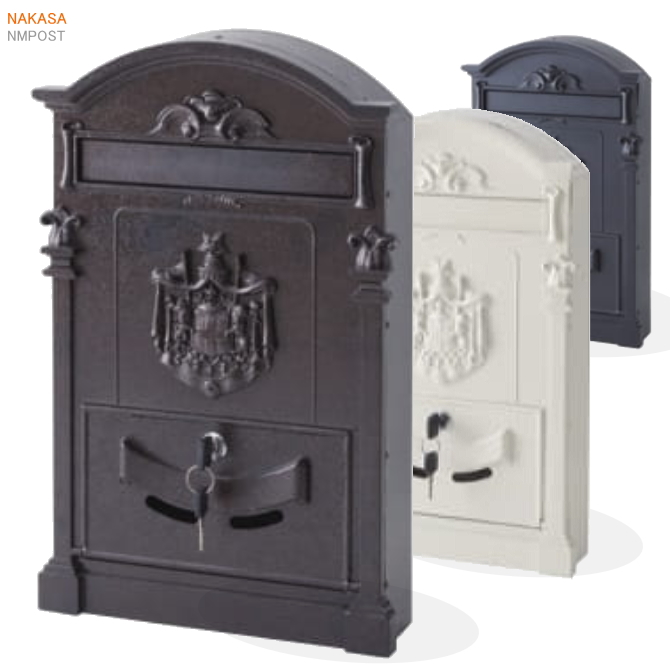 アイアン　アンティークポスト　メールボックス　鍵付き　DIYの画像