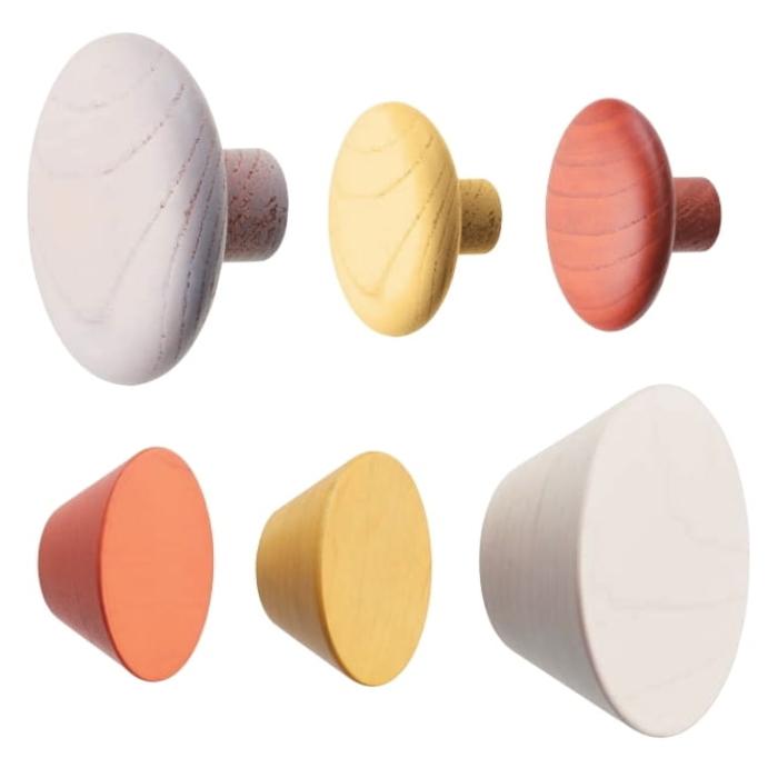 パレットカラー　収納扉取っ手 フック　壁面収納 取っ手 DIY リメイク・リフォーム【抗菌】 の画像