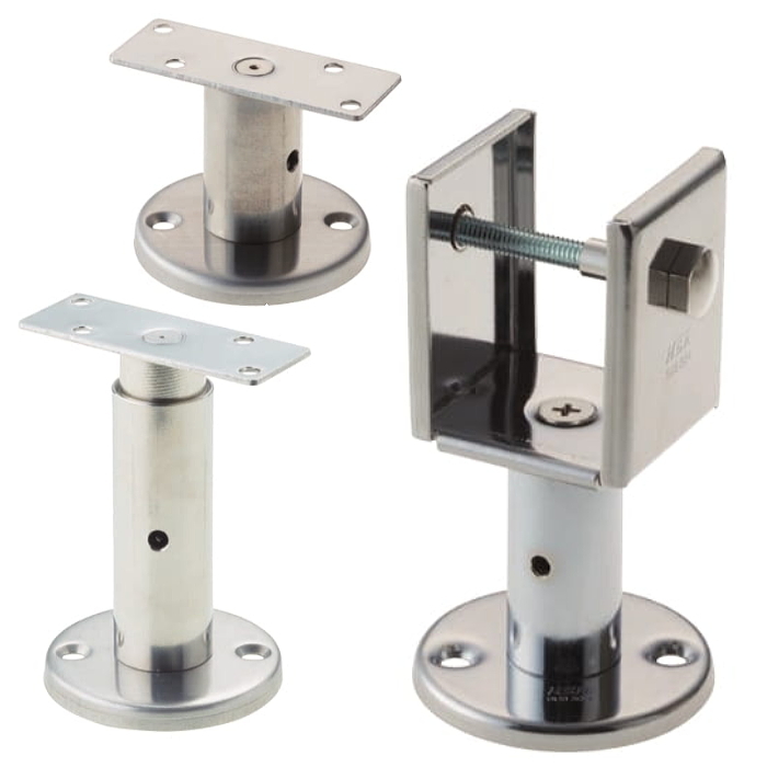 アジャストサポート　フロアサポート　トイレブース金物　取り替え・交換 DIY トイレ用パーティーション足 の画像