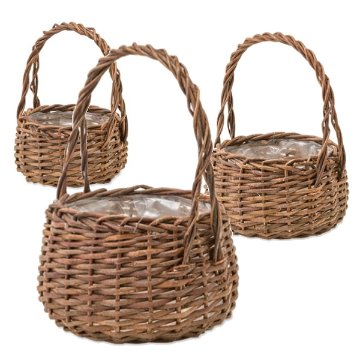 寄せ植えかご　ガーデンバスケット（ラウンド）S・M・L の画像