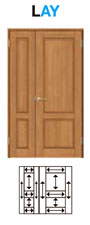 親子ドア（開き戸）ASTO-LAY ラシッサ クリエ 室内ドア 開き戸 内装 建具 枠付ドア ユニットドア リビング建材画像