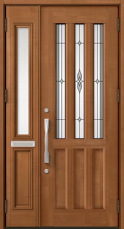 玄関ドア　C24型 プレナスX 片開き・親子ドア・片袖・両袖・親子入隅画像