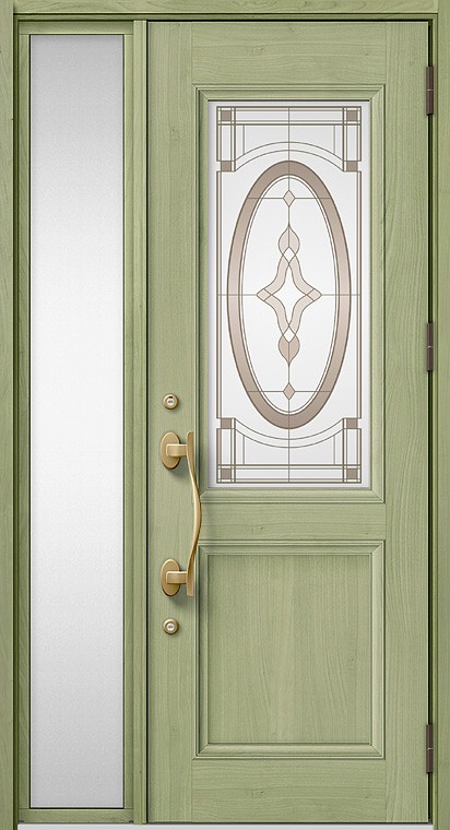 玄関ドア　T33型 プレナスX 片開き・親子ドア・片袖・両袖・両開き・親子入隅画像