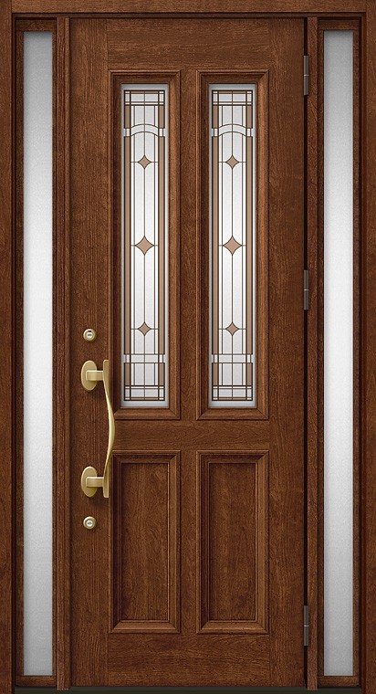 玄関ドア　T34型 プレナスX 片開き・親子ドア・片袖・両袖・親子入隅画像