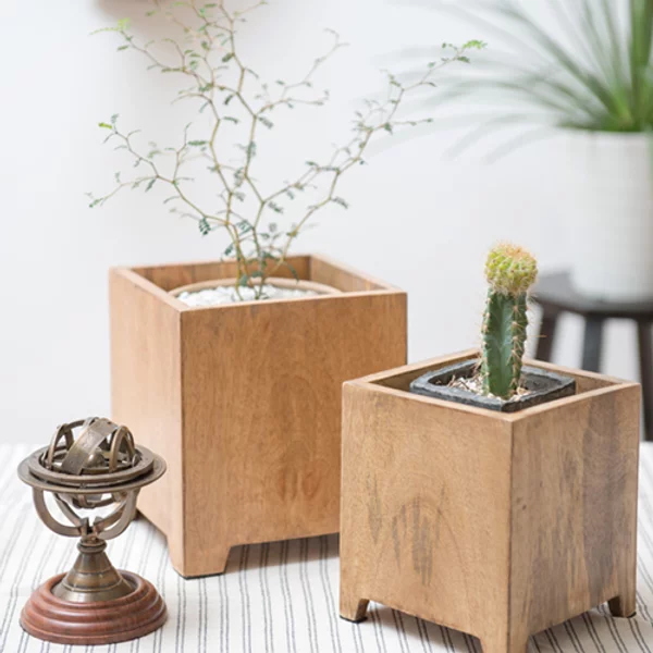 植木鉢カバー　ウッドポットカバー　（3号・４号・5号用） の画像