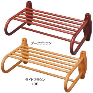 木製バスタオル棚の画像