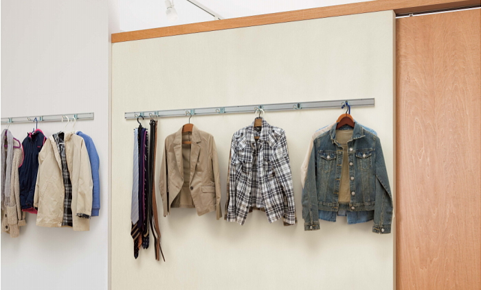 壁掛け収納レール/ 1000mm・2000mm |壁収納棚 シェルフ 壁付け 壁掛けの画像