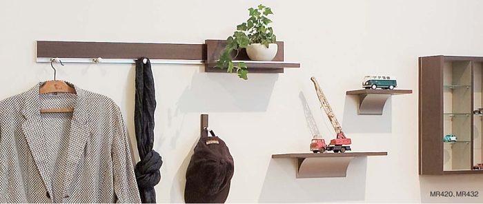 ハンギングレール（600mm・900mm) |壁収納 壁付け 壁掛けの画像