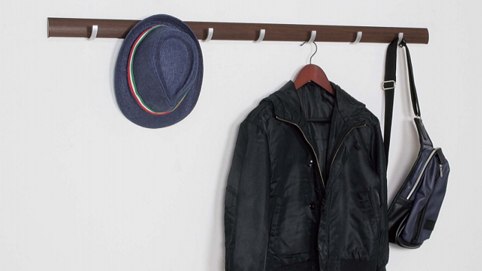 スライダーフック(600mm・800mm・1200mm) |壁収納 壁付け 壁掛け DIY おしゃれ 玄関　洗面所 壁面収納 の画像