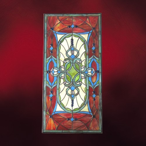 アンティーク　ステンドグラス（ゴシックシリーズ）窓格子　ウォールデコ　おしゃれな装飾ガラス 画像