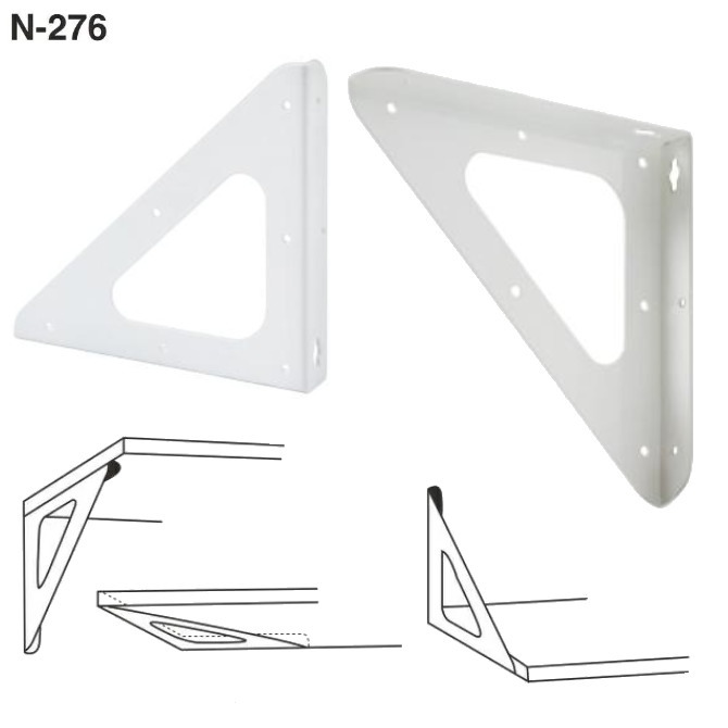 トライアングブラケット/ 250mm・200mm・150mm（吊り棚・棚受け・コーナー取付）の画像