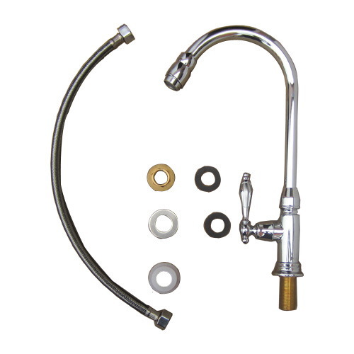 単水栓　W85×D210×H325　（銀）シルバー の画像