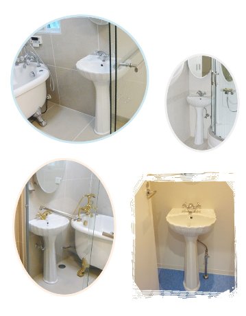 ペデスタルシンク コンパクト 洗面台（排水栓付き） W450×D350×H785mm 　洗面ボール・トイレ　洗面所 お手洗い画像