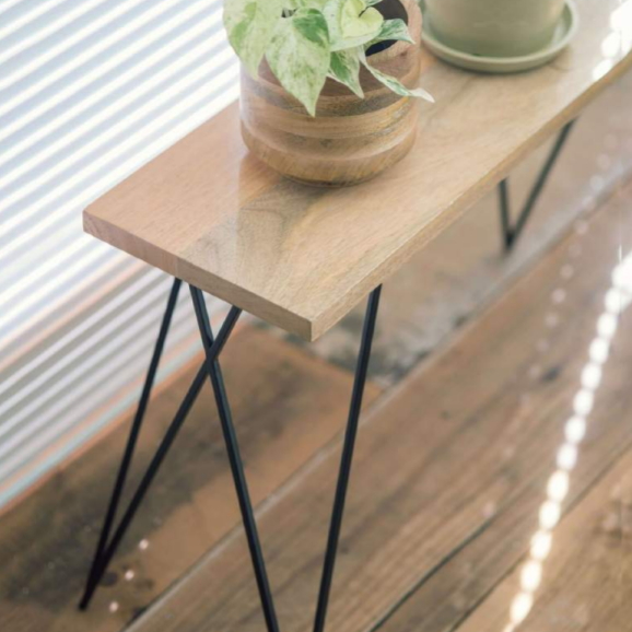 【N2】レクトスタンド　アイアン足付きフラワースタンド（H20・H40）マンゴーアイアンの画像