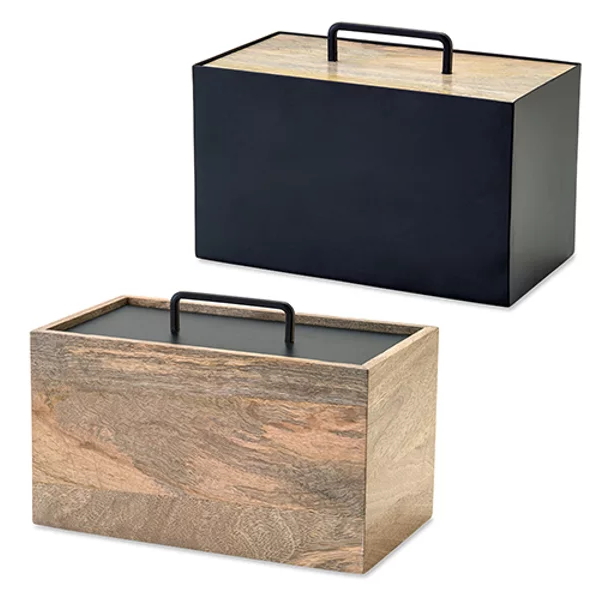 収納ボックス　アイアンウッド　リビング収納 マンゴーアイアンの画像