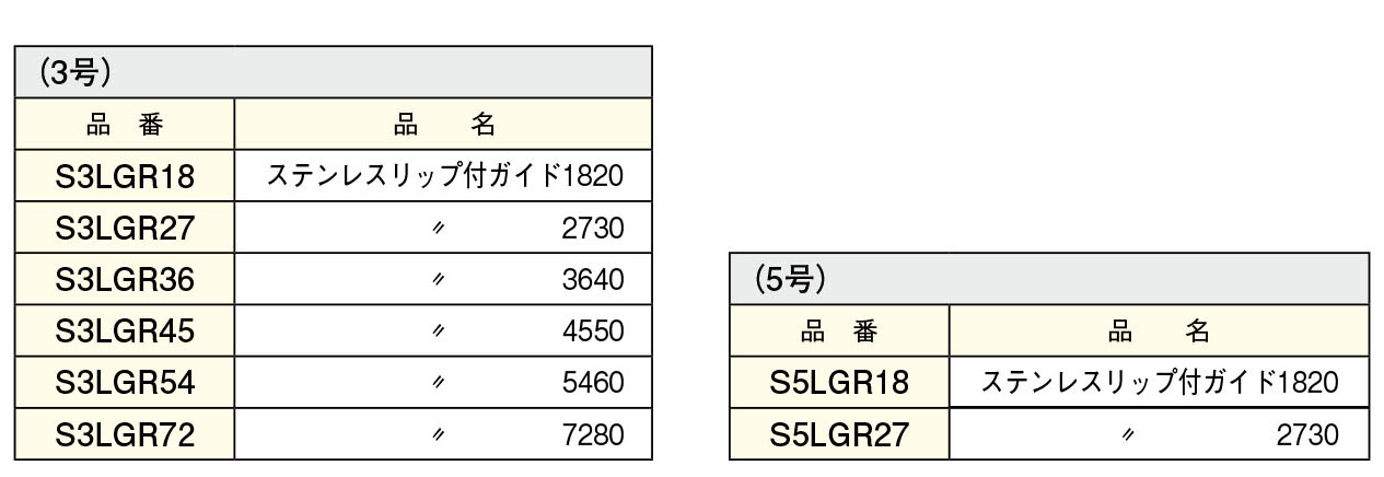 ステンレス ガイドレール